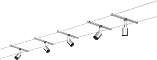 Paulmann Salt 94145 Seil-Komplettsystem GU5.3 50W LED Chrom (matt) von Paulmann