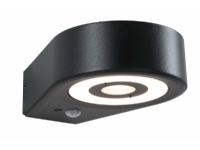 Paulmann Silma 94865 LED Außenwandleuchte mit Bewegungsmelder LED (RGB) 5,5 W Anthrazit von Paulmann