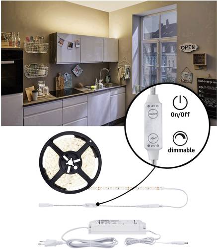 Paulmann SimpLED 78957 LED-Streifen-Komplettset mit Stecker 24V 5m Warmweiß 1St. Paulmann SimpLED 78957 LED-Streifen-Komplettset mit Stecker 24V 5m Warmweiß 1St. von Paulmann