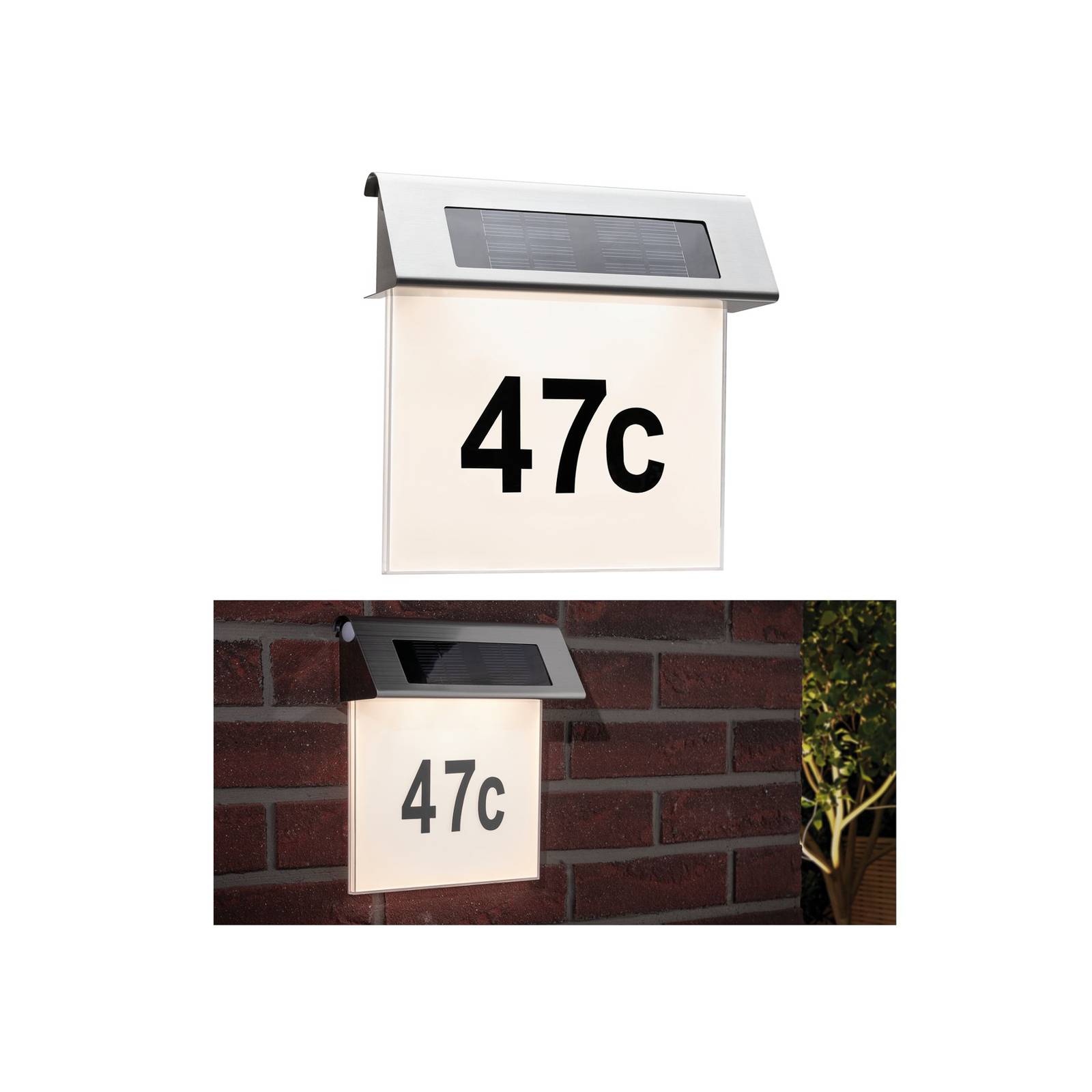 Paulmann Solar Hausnummernleuchte mit LED, IP44 Paulmann Solar Hausnummernleuchte mit LED, IP44 von Paulmann