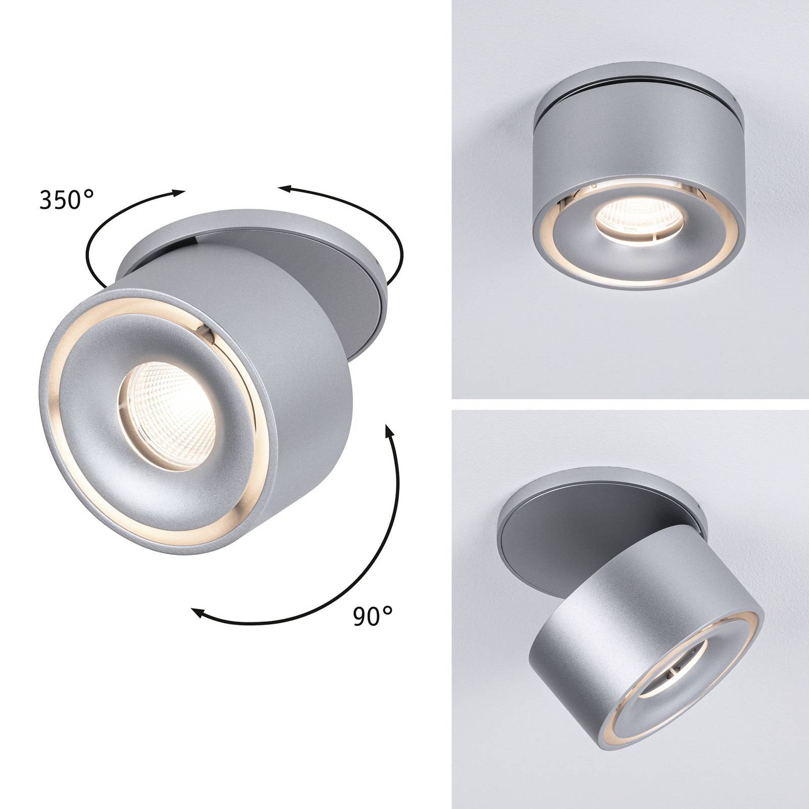 Paulmann Spircle LED-Einbauleuchte chrom matt Paulmann Spircle LED-Einbauleuchte chrom matt von Paulmann