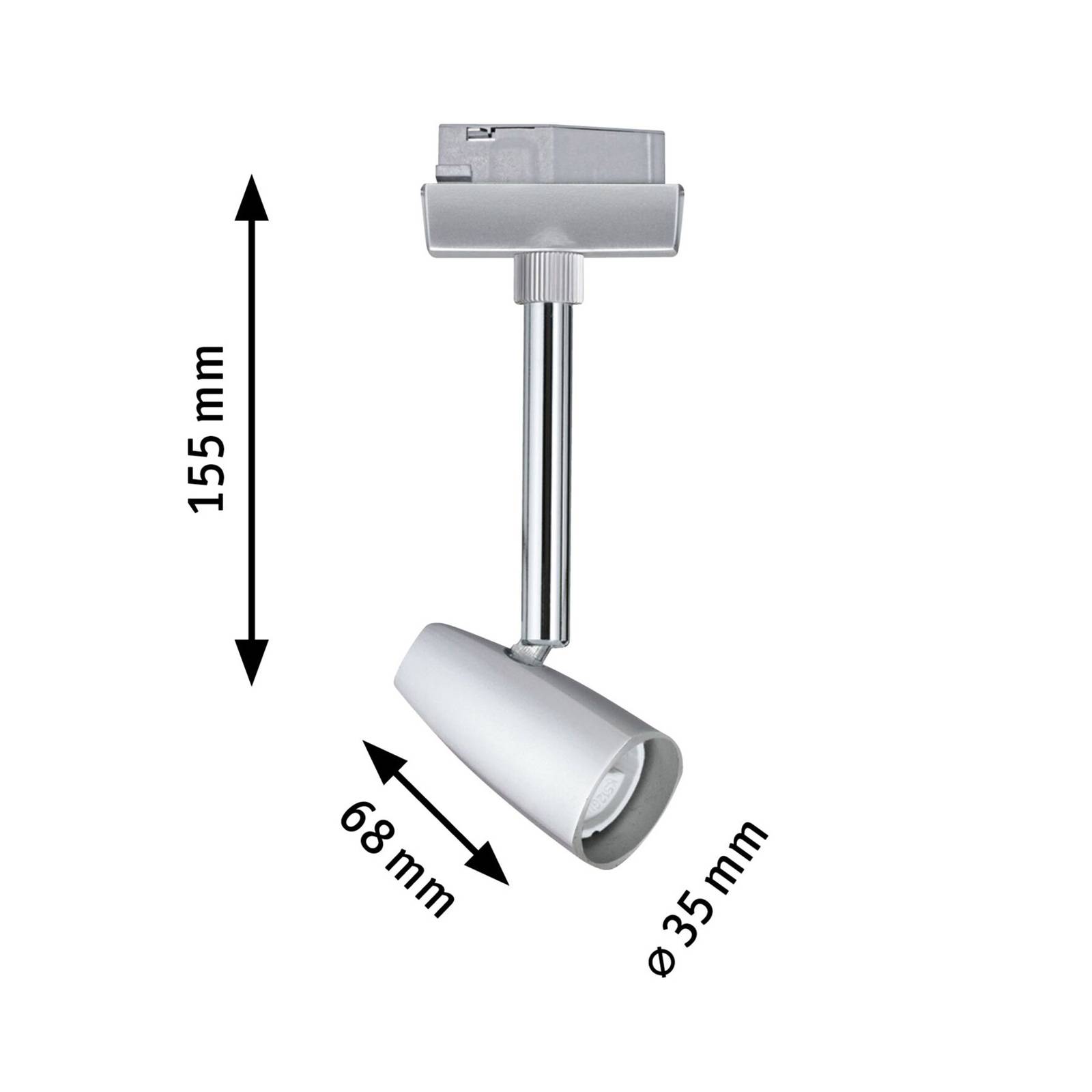 Paulmann URail Barelli Einzelspot, chrom Paulmann URail Barelli Einzelspot, chrom von Paulmann