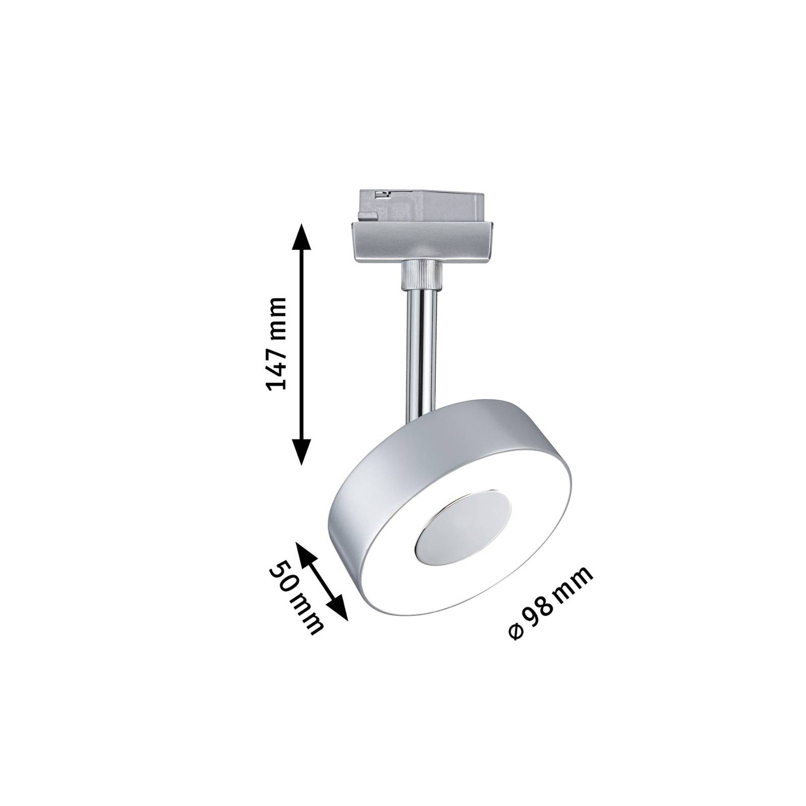 Paulmann URail Circle LED-Spot rund 2.700K chrom von Paulmann