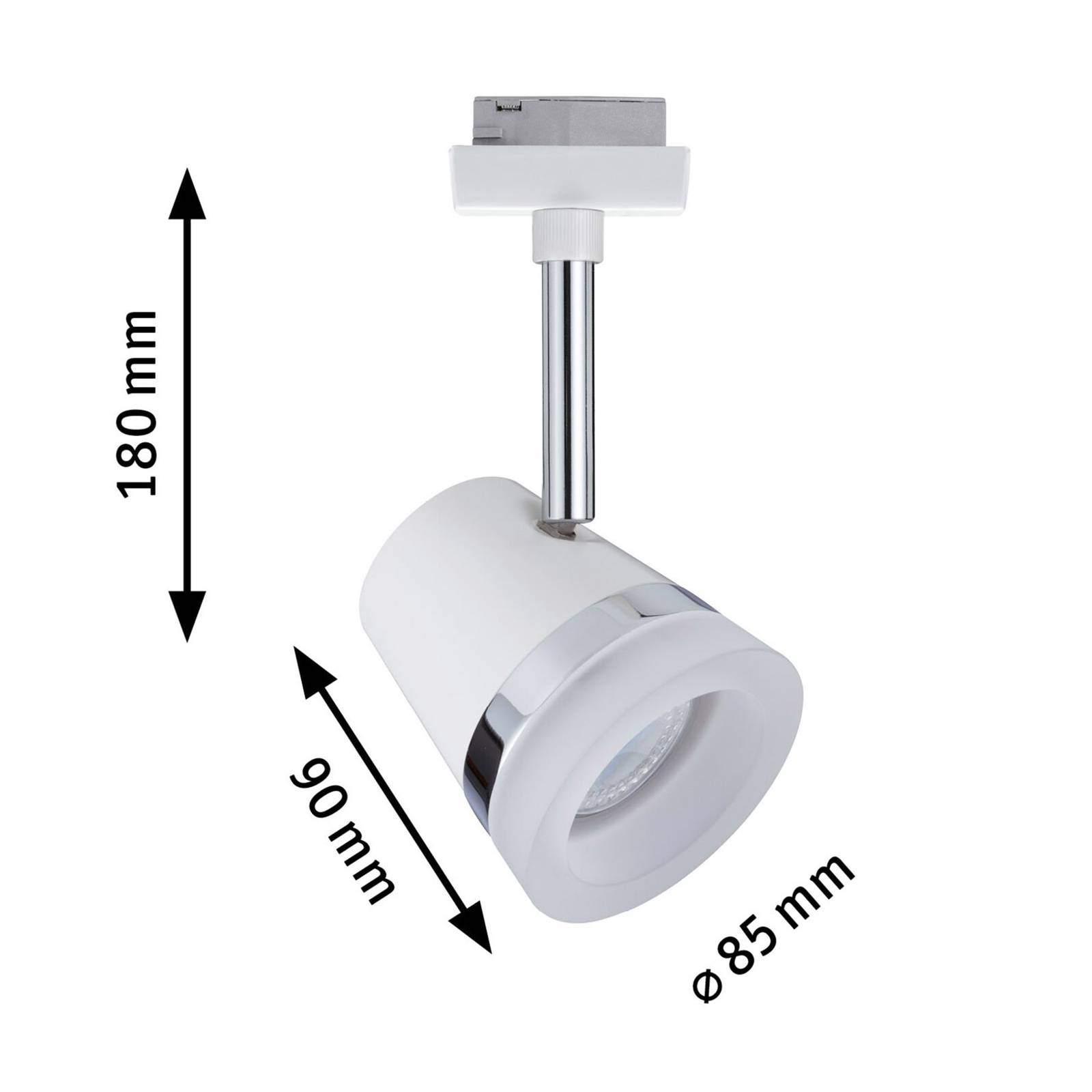 Paulmann URail Cone Spot, weiß/chrom von Paulmann