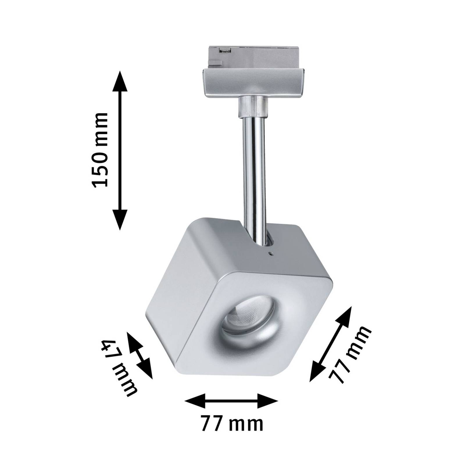 Paulmann URail Cube LED-Spot dimmbar 2.700K chrom von Paulmann