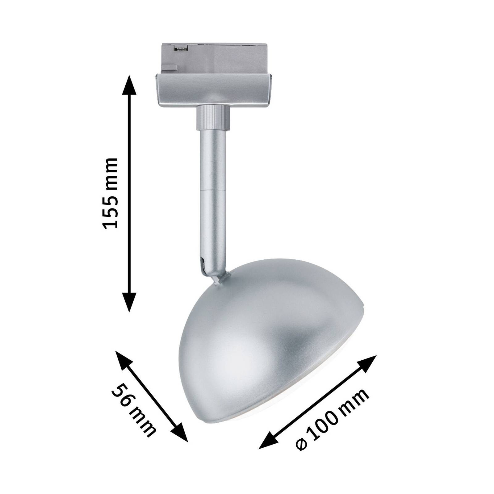 Paulmann URail Hemi LED-Spot 3.000K chrom Paulmann URail Hemi LED-Spot 3.000K chrom von Paulmann