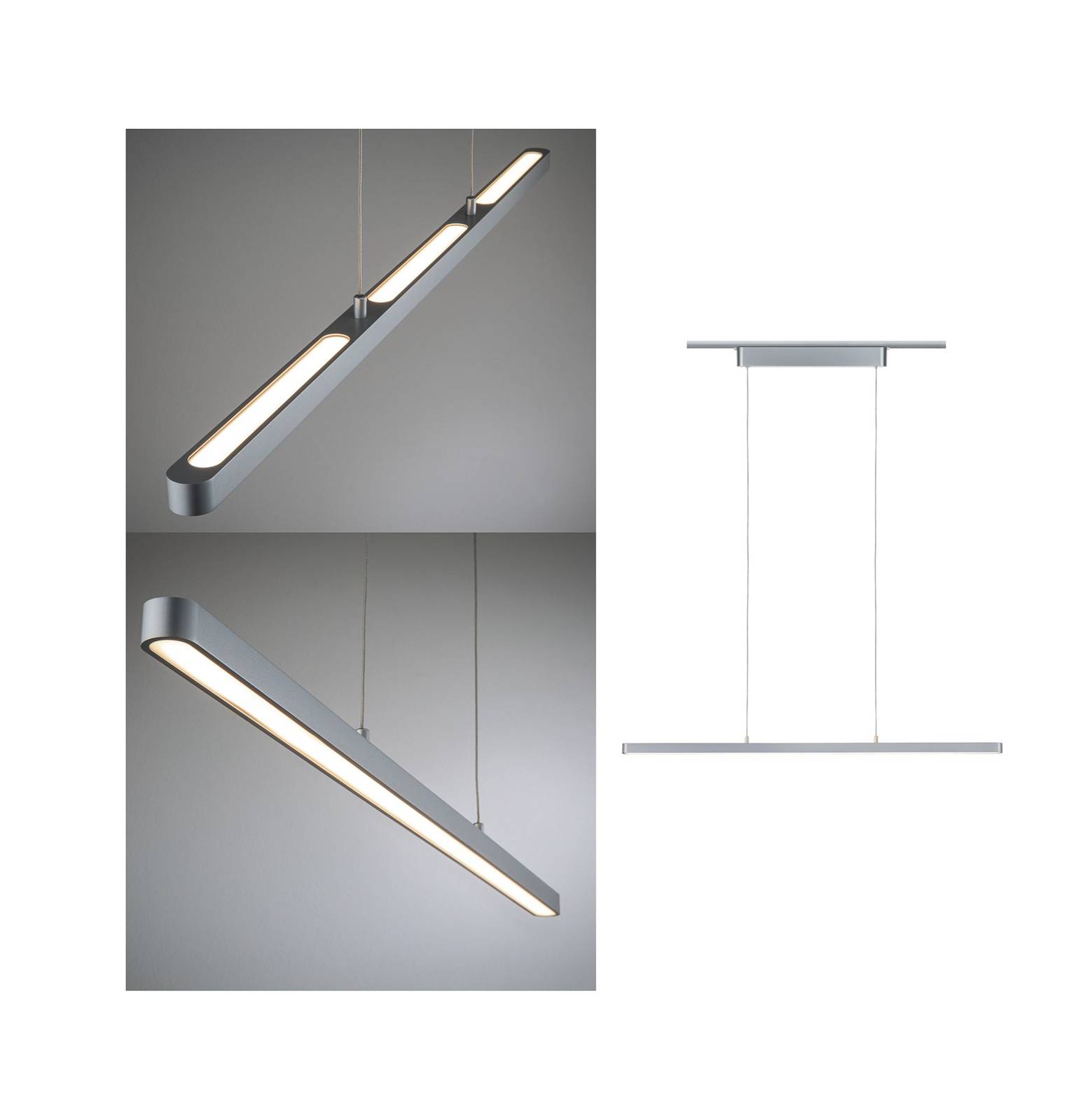 Paulmann URail LED-Pendel Lento chrom matt Paulmann URail LED-Pendel Lento chrom matt von Paulmann