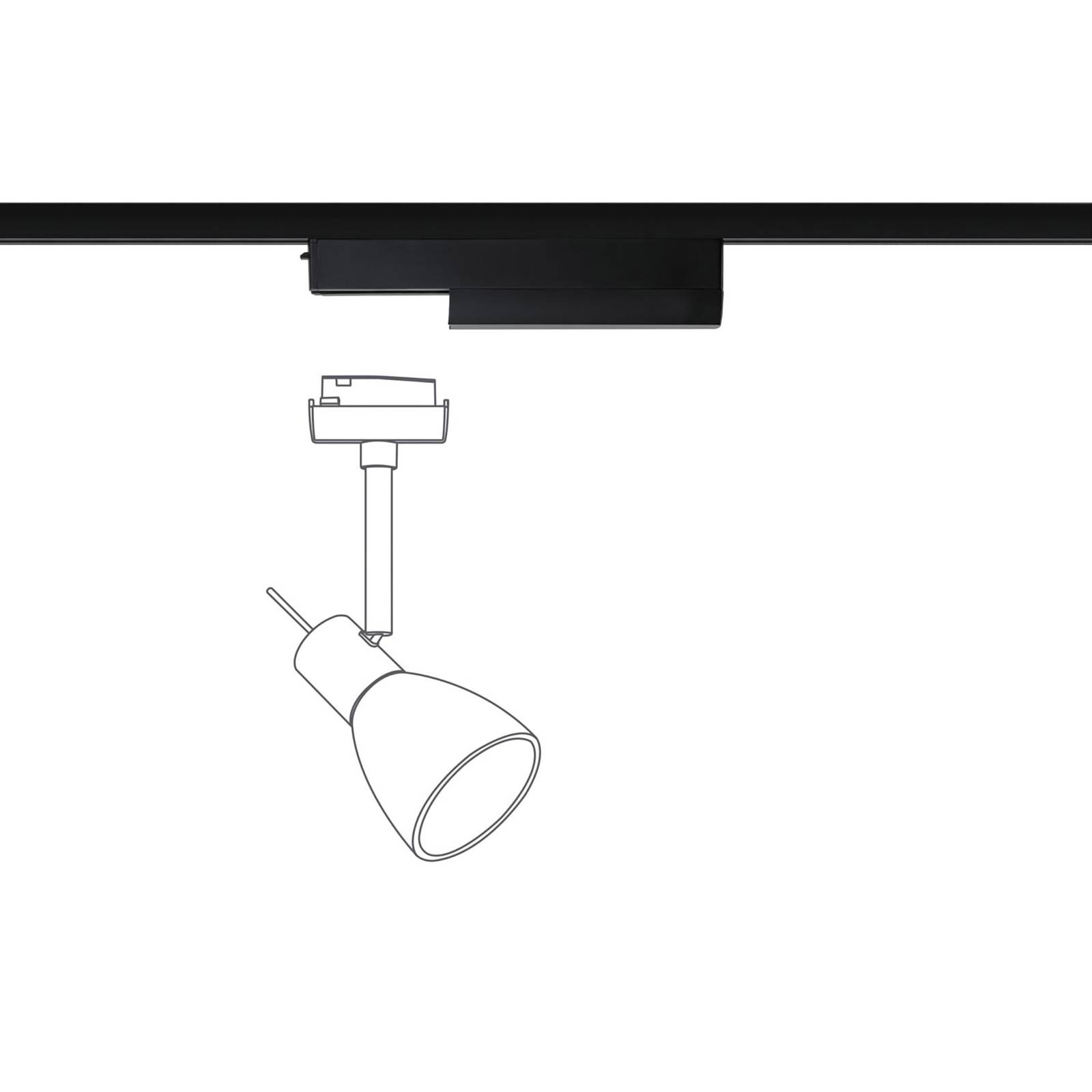 Paulmann URail Schienenadapter, ZigBee, schwarz Paulmann URail Schienenadapter, ZigBee, schwarz von Paulmann