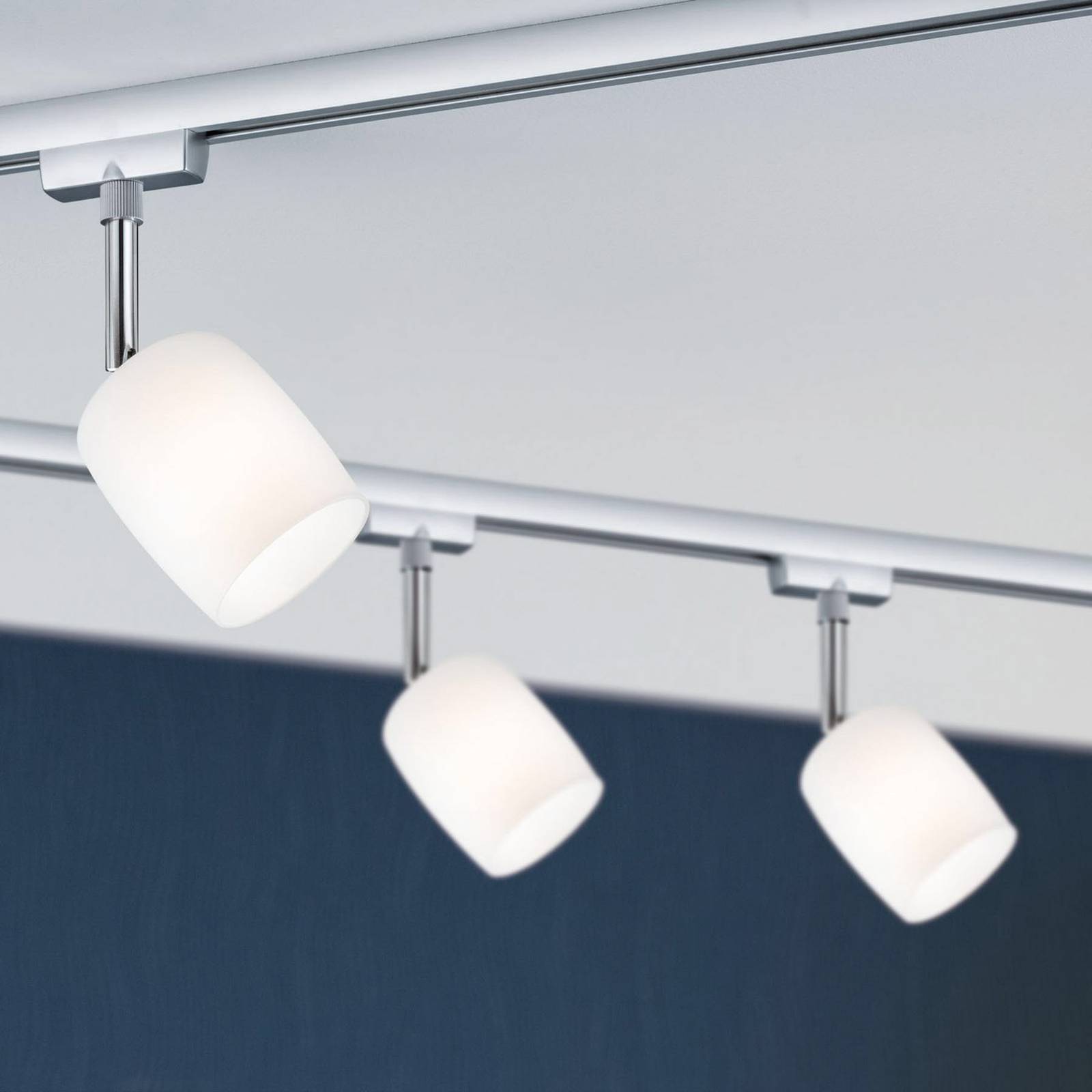 Paulmann URail Spot Blossom chrom matt, Glas satin Paulmann URail Spot Blossom chrom matt, Glas satin von Paulmann