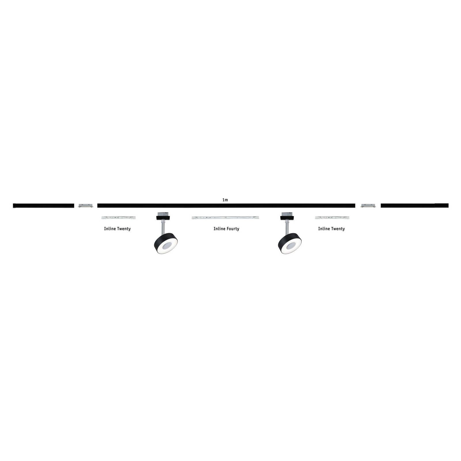 Paulmann URail-System-Schiene, 50 cm, schwarz matt Paulmann URail-System-Schiene, 50 cm, schwarz matt von Paulmann