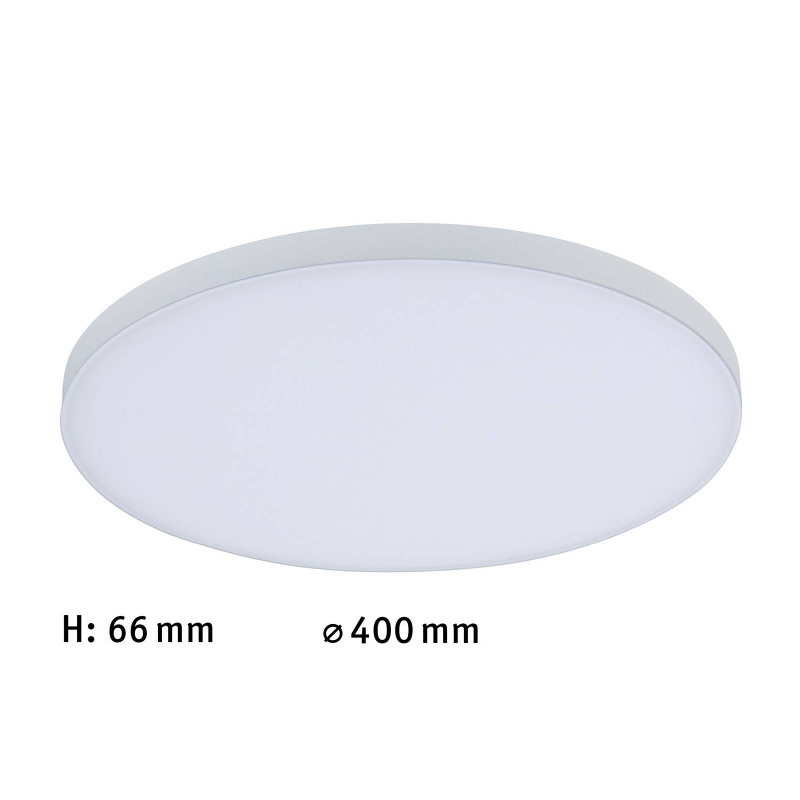 Paulmann LED-Panel Velora, weiß, Ø 40 cm, 3.000 K, Metall Paulmann LED-Panel Velora, weiß, Ø 40 cm, 3.000 K, Metall von Paulmann