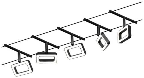 Paulmann WS DC Frame Seil-Komplettsystem Schwarz (matt), Chrom von Paulmann