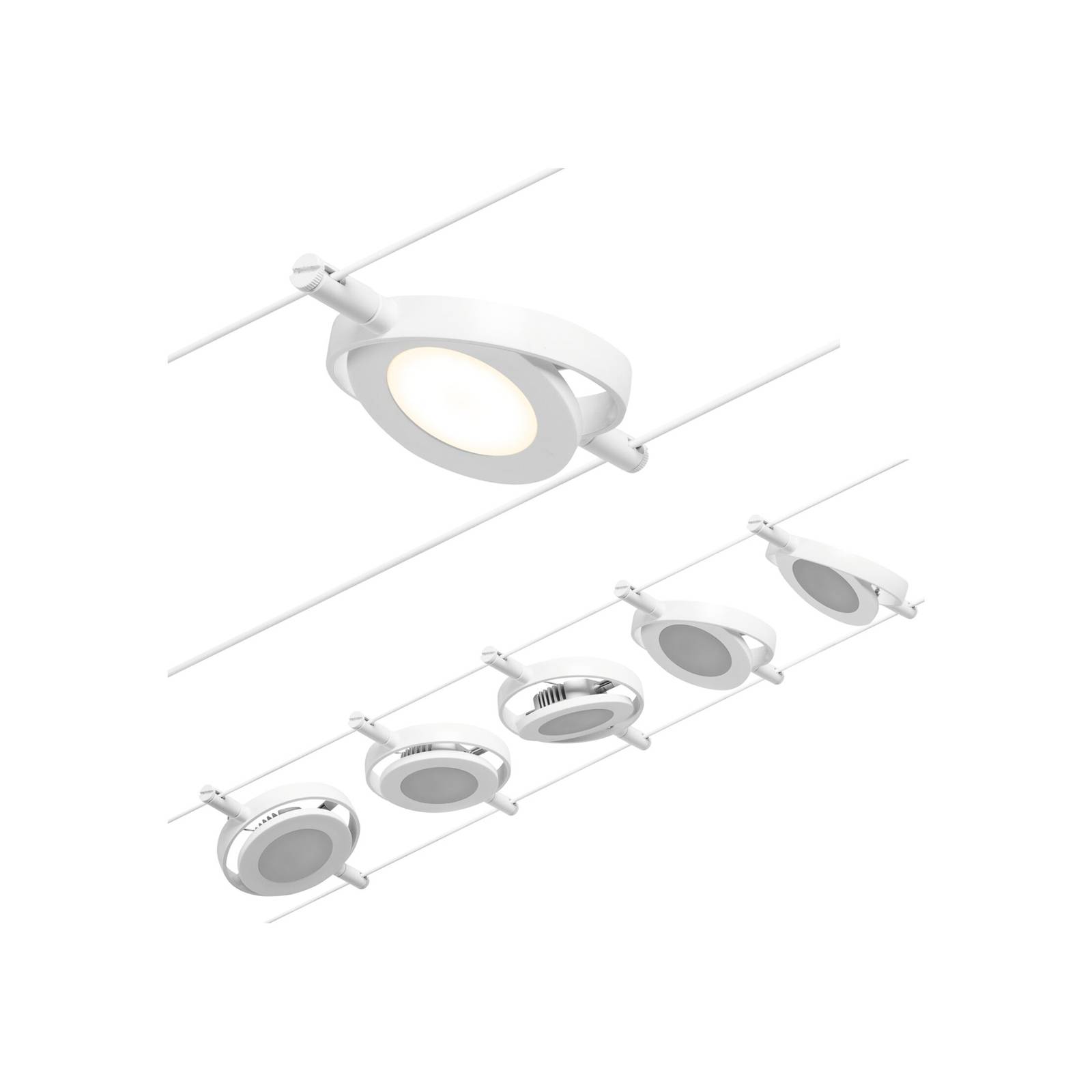 Paulmann Wire RoundMac LED-Seilsystem, 5-fl. weiß Paulmann Wire RoundMac LED-Seilsystem, 5-fl. weiß von Paulmann