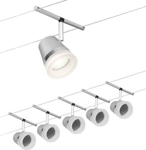 Paulmann WireDC Set Cone Seil-Basissystem GU5.3 Chrom (matt), Chrom von Paulmann