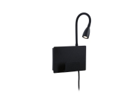 Wandleuchte Paulmann HALINA LED 2.4W 200lm 2700K USB-C 230V mattschwarz/metallisch Wandleuchte Paulmann HALINA LED 2.4W 200lm 2700K USB-C 230V mattschwarz/metallisch von Paulmann