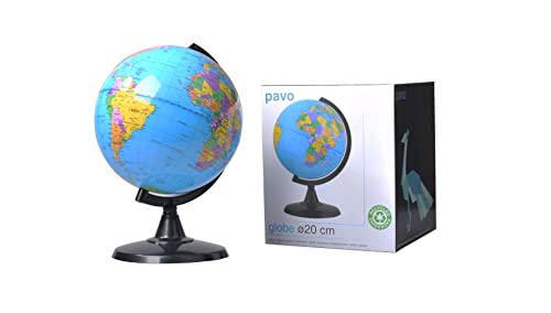 Globus 20 cm, drehbar, politisch, geographisch, pädagogisch von Pavo