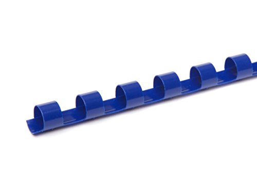 Pavo Binderücken, 10 mm, 100-er Pack, 41-60 Blatt, blau von Pavo