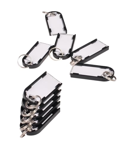 Pavo MAGNETIC TECHNOLOGY - Magnettags 50 Stück, Magnetische Schlüsselanhänger, Premium-Schlüsselanhänger, (x50 schwarz) 8012152 von Pavo