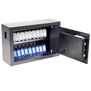 pavo Advanced Schlüsseltresor grau mit 20 Haken Elektronikschloss pavo Advanced Schlüsseltresor grau mit 20 Haken Elektronikschloss von Pavo