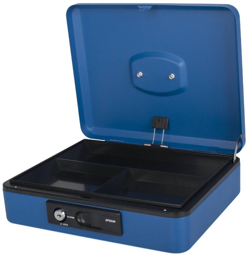 pavo Geldkassette Deluxe, blau, Breite: 300 mm von Pavo