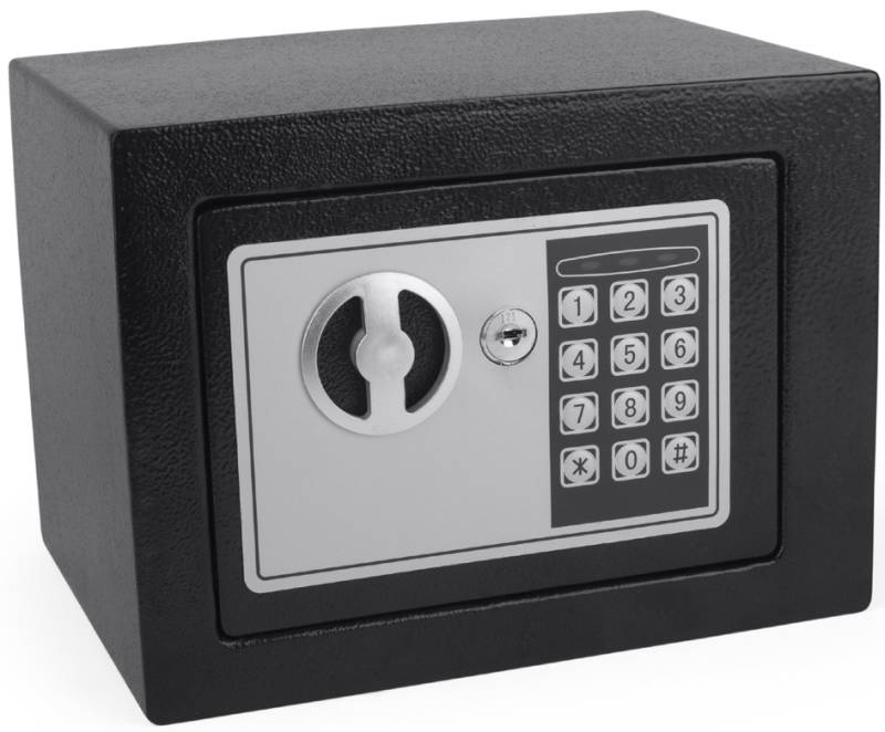 pavo Mini-Tresor, mit Elektronikschloss, schwarz von Pavo
