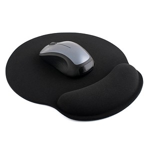 pavo Mousepad mit Handgelenkauflage schwarz von Pavo