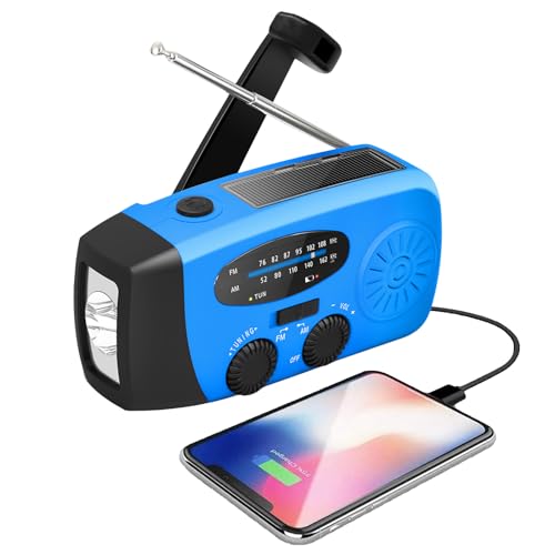 Kurbelradio, Solar Radio, Notfall Radio Mit Kurbel Und Solar, Notkurbelradio - Notwetterfunk,Survival Portable Radios SOS Alarm, AM/FM & LED-Taschenlampe Für Notfälle Im Freien Kurbelradio, Solar Radio, Notfall Radio Mit Kurbel Und Solar, Notkurbelradio - Notwetterfunk,Survival Portable Radios SOS Alarm, AM/FM & LED-Taschenlampe Für Notfälle Im Freien von Pavsicgn