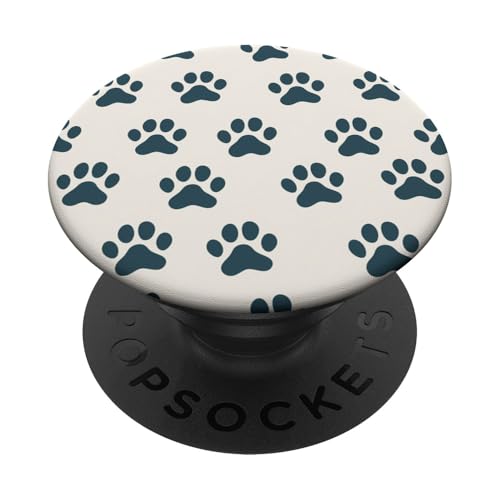 Hundemama Katze Pfotenabdruck Muster PopSockets Klebender PopGrip von Paw Print Dog Mom Cat Mom