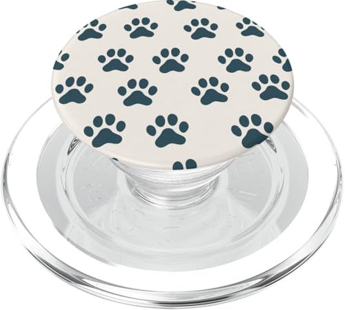 Hundemama Katze Pfotenabdruck Muster PopSockets PopGrip für MagSafe von Paw Print Dog Mom Cat Mom