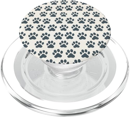 Pfotenabdruck-Muster PopSockets PopGrip für MagSafe von Paw Print Dog Mom Cat Mom