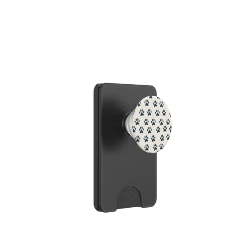 Pfotenabdruck-Muster PopSockets PopWallet für MagSafe von Paw Print Dog Mom Cat Mom