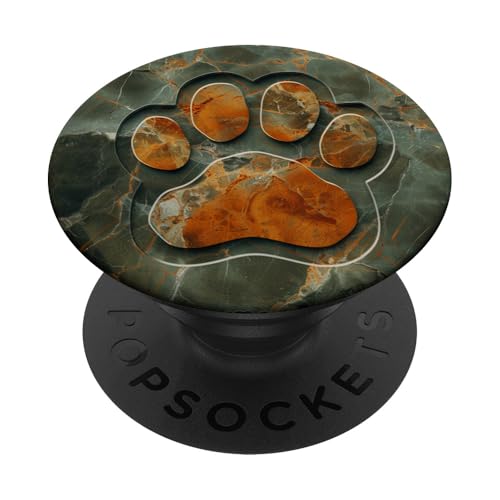 Pfotenabdruck PopSockets Klebender PopGrip von Paw Print Dog Mom Cat Mom