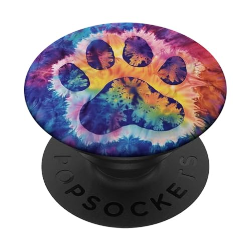 Pfotenabdruck PopSockets Klebender PopGrip von Paw Print Dog Mom Cat Mom