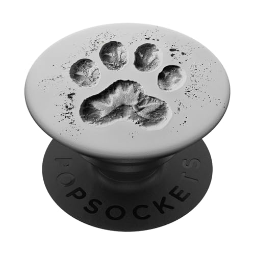 Pfotenabdruck PopSockets Klebender PopGrip von Paw Print Dog Mom Cat Mom