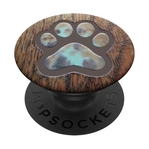 Pfotenabdruck PopSockets Klebender PopGrip von Paw Print Dog Mom Cat Mom