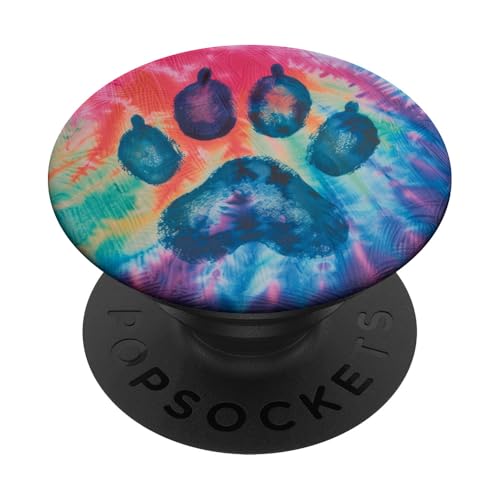 Pfotenabdruck PopSockets Klebender PopGrip von Paw Print Dog Mom Cat Mom