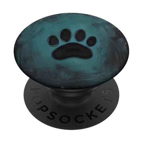 Pfotenabdruck PopSockets Klebender PopGrip von Paw Print Dog Mom Cat Mom