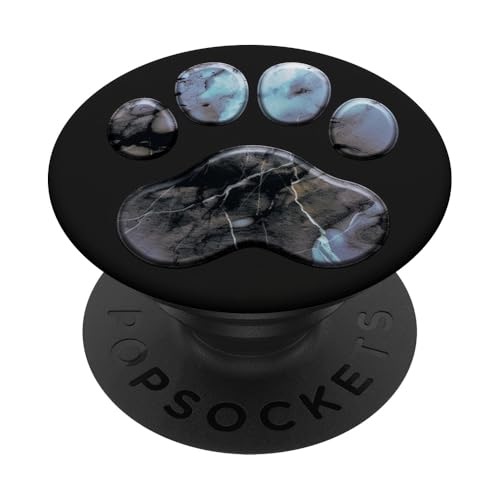 Pfotenabdruck PopSockets Klebender PopGrip von Paw Print Dog Mom Cat Mom
