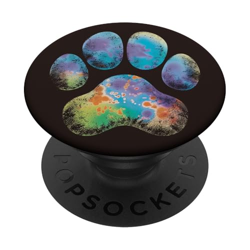 Pfotenabdruck PopSockets Klebender PopGrip von Paw Print Dog Mom Cat Mom