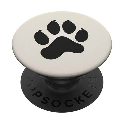 Pfotenabdruck PopSockets Klebender PopGrip von Paw Print Dog Mom Cat Mom