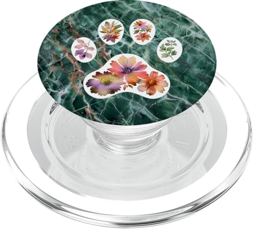 Pfotenabdruck PopSockets PopGrip für MagSafe von Paw Print Dog Mom Cat Mom