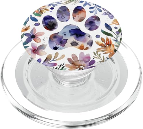 Pfotenabdruck PopSockets PopGrip für MagSafe von Paw Print Dog Mom Cat Mom