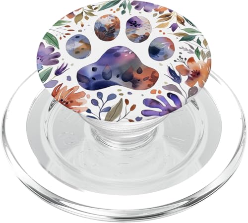 Pfotenabdruck PopSockets PopGrip für MagSafe von Paw Print Dog Mom Cat Mom