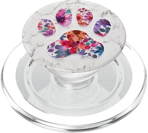 Pfotenabdruck PopSockets PopGrip für MagSafe von Paw Print Dog Mom Cat Mom