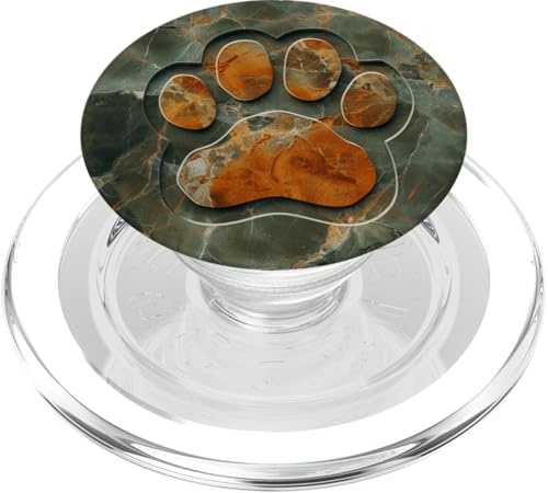 Pfotenabdruck PopSockets PopGrip für MagSafe von Paw Print Dog Mom Cat Mom