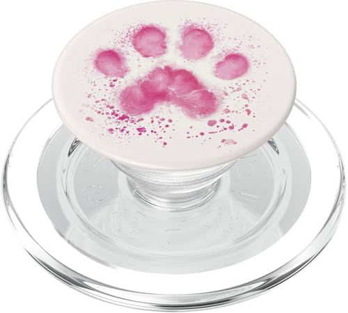 Pfotenabdruck PopSockets PopGrip für MagSafe von Paw Print Dog Mom Cat Mom