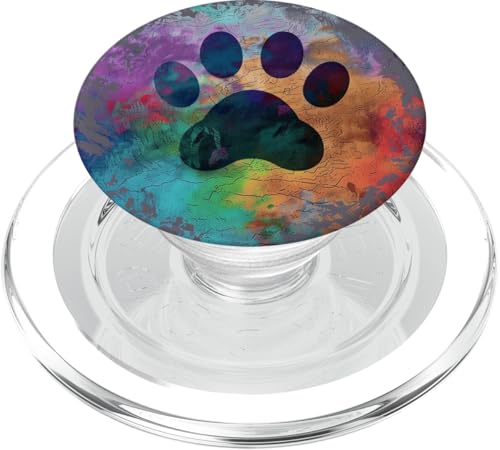 Pfotenabdruck PopSockets PopGrip für MagSafe von Paw Print Dog Mom Cat Mom