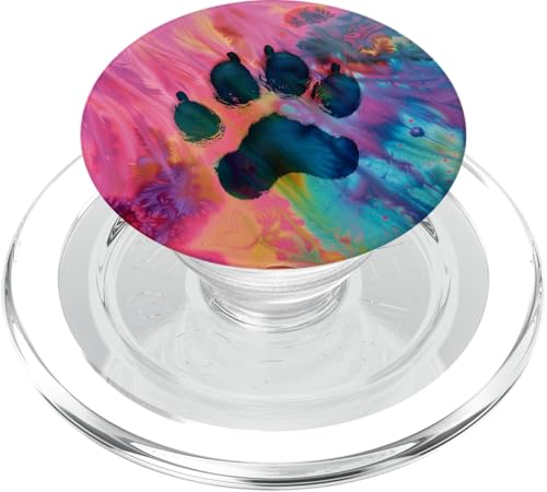 Pfotenabdruck PopSockets PopGrip für MagSafe von Paw Print Dog Mom Cat Mom