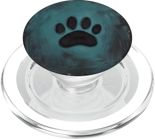 Pfotenabdruck PopSockets PopGrip für MagSafe von Paw Print Dog Mom Cat Mom