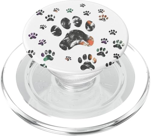 Pfotenabdruck PopSockets PopGrip für MagSafe von Paw Print Dog Mom Cat Mom